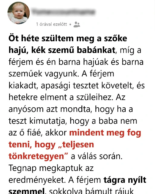 A ferjem elhagyott minket a babank kek szeme miatt